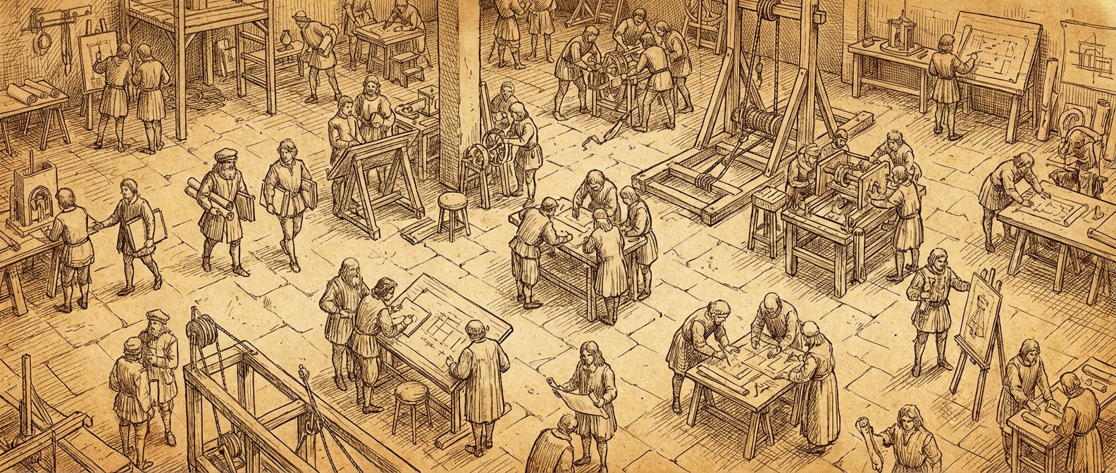 AI agents and automation workflow illustration