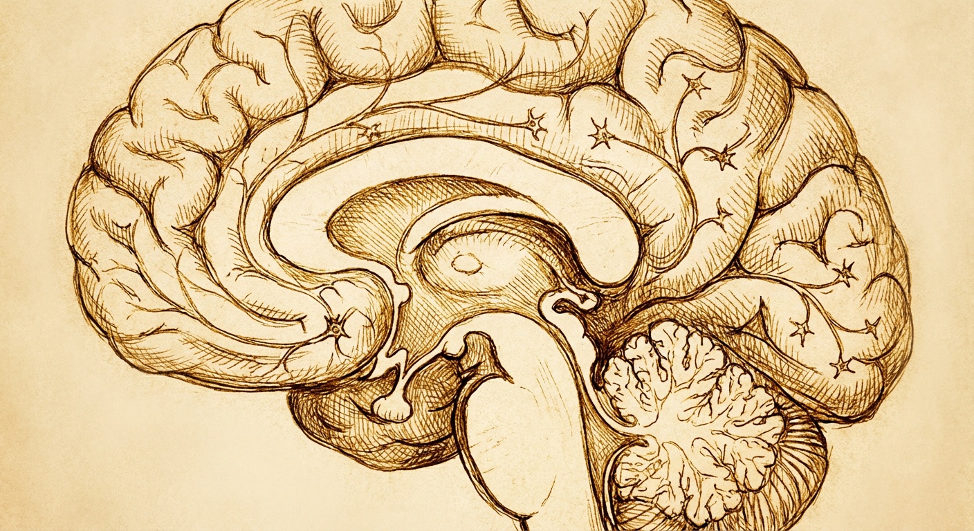 Abstract visualization of AI reasoning